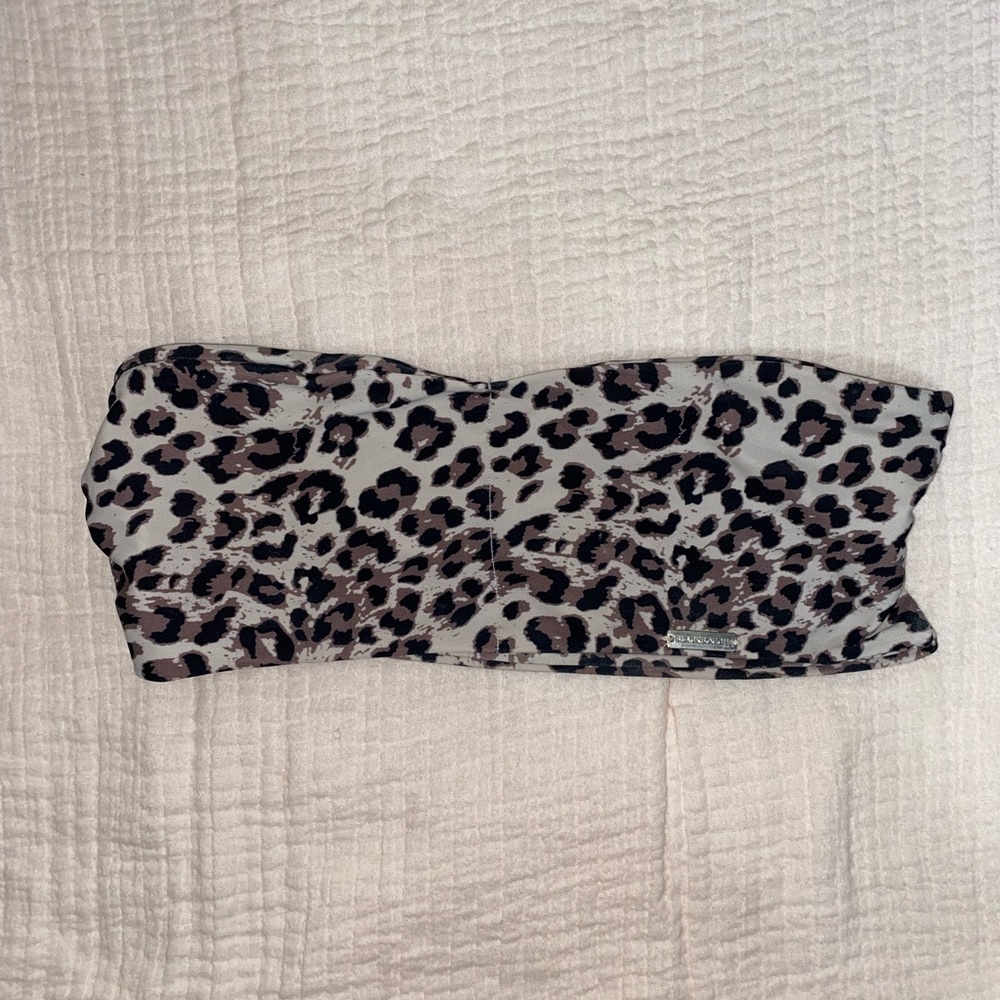 BLACKBOUGH Leopard Print Bandeau Bikini Top